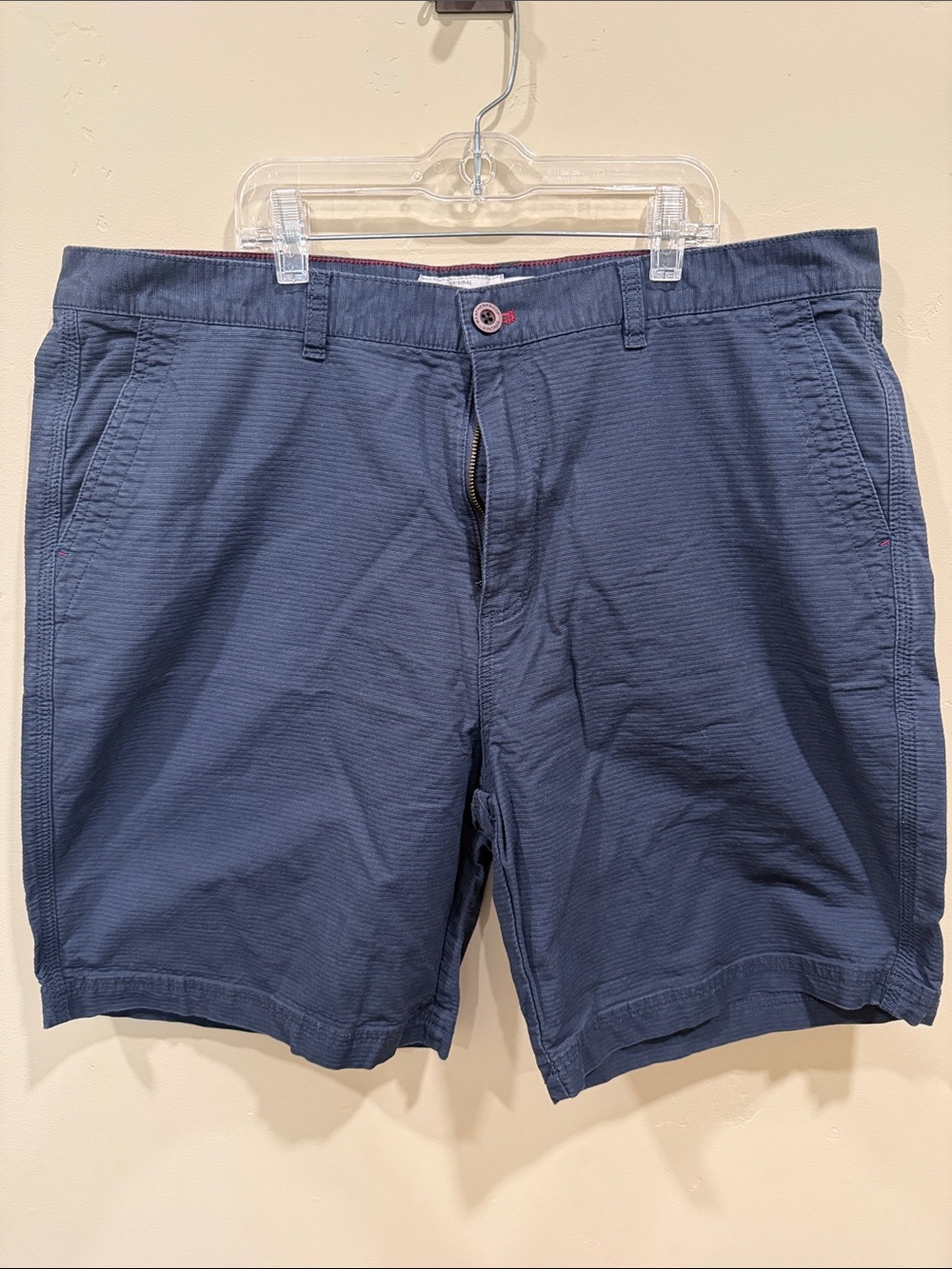 Weatherproof Men's Navy Flat-Front Cotton Shorts